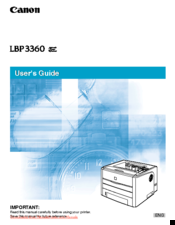 Canon lpb3360 User Manual