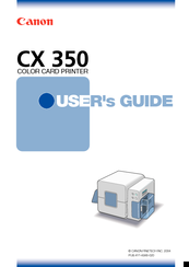 Canon CX 350 User Manual