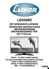 Luxor led50rz Operating Instructions Manual
