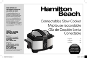 Hamilton Beach 33540A Connectables Manual
