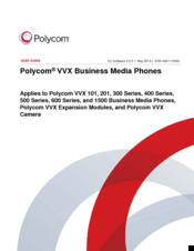Polycom VVX 1500 Series User Manual