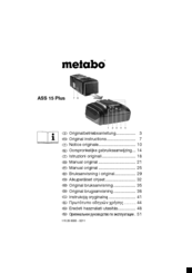 Metabo ASS 15 Plus Original Instructions Manual