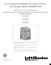 Chamberlain SL3000U Installation Manual