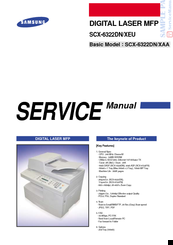 Samsung SCX-6322 Service Manual