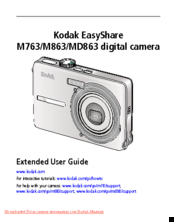 Kodak M763 - EASYSHARE Digital Camera Extended User Manual