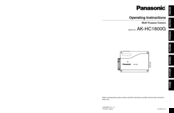 Panasonic AK-HC1800G Operating	 Instruction