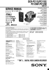 Sony Handycam PC120BT Service Manual