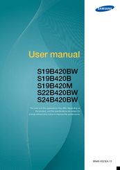 Samsung SyncMaster S19B420BW User Manual