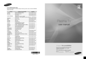 Samsung PS50A42 User Manual