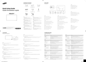 Samsung DB22D-P Quick Setup Manual