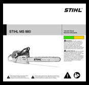 Stihl MS 880 Instruction Manual