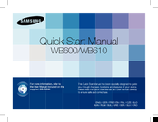 Samsung WB600 Quick Start Manual