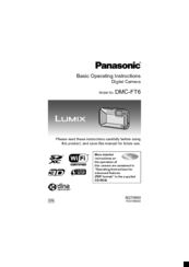 Panasonic lumix DMC-FT6 Basic Operating Instructions Manual