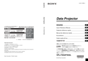 Sony VPL-FX52 Quick Reference Manual