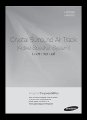 Samsung Crystal Surround Air Track HW-F551 User Manual