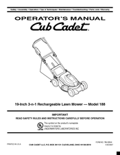 Cub Cadet 188 Operator's Manual