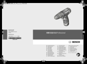 Bosch GSB 10.8-2-LI Professional Original Instructions Manual