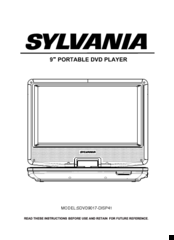 Sylvania SDVD9017-DISP41 Manual