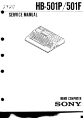 Sony HB-501P Service Manual