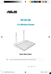 Asus RT-N12E Quick Start Manual