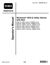 Toro 07385H Workman HDX-D Operator's Manual