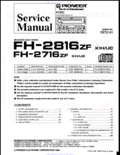 Pioneer FH-2716ZF Service Manual