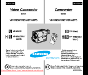 Samsung VP-W80U Manual