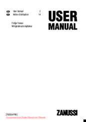 Zanussi ZRB934PW2 User Manual