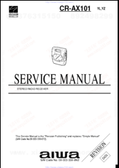 Aiwa CR-AX101 Servise Manual