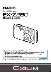 Casio ExilimEX-Z280 User Manual