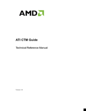 AMD ATI CTM Technical Reference Manual
