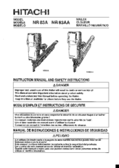 Hitachi NR 83AA Instruction Manual And Safety Instructions