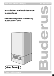 Buderus 500 - 24/S Installation And Maintenance Instructions Manual