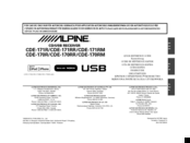 Alpine CDE-171R Quick Reference Manual