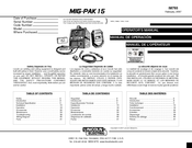 Lincoln Electric MIG-PAK 15 Operator's Manual