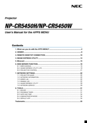 NEC P502WL User Manual