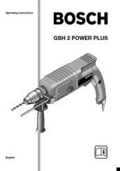 Bosch GBH 2 POWER PLUS Operating Instructions Manual