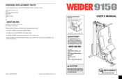 Weider 9150 User Manual