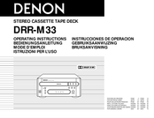 Denon DRR-M33 Operating Instructions Manual