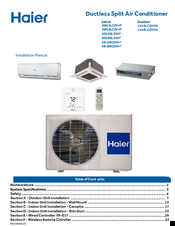 Haier AW18LC2VH Series Installation Manual
