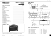 Roland HP 555G Service Notes