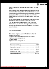 Bosch HMT 72M420 User Manual
