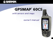 Garmin GPSMAP 60CS Owner's Manual