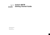 3Com 4007R - Switch Getting Started Manual