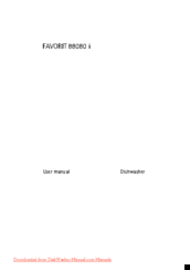 AEG FAVORIT 88080 i User Manual