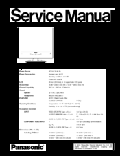 Panasonic TC-20LA2 Service Manual