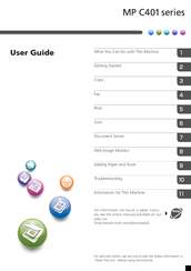 Ricoh MP C401 User Manual