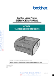 Brother HL-2032 Service Manual