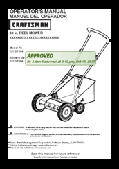 Craftsman 151.37664 Operator's Manual