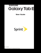 Samsung GALAXY TAB ET377P User Manual